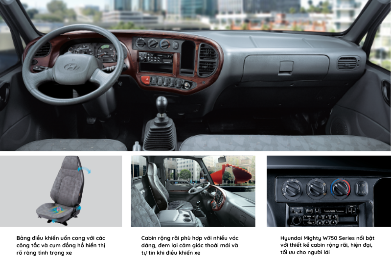 Nội thất Hyundai W750 Series