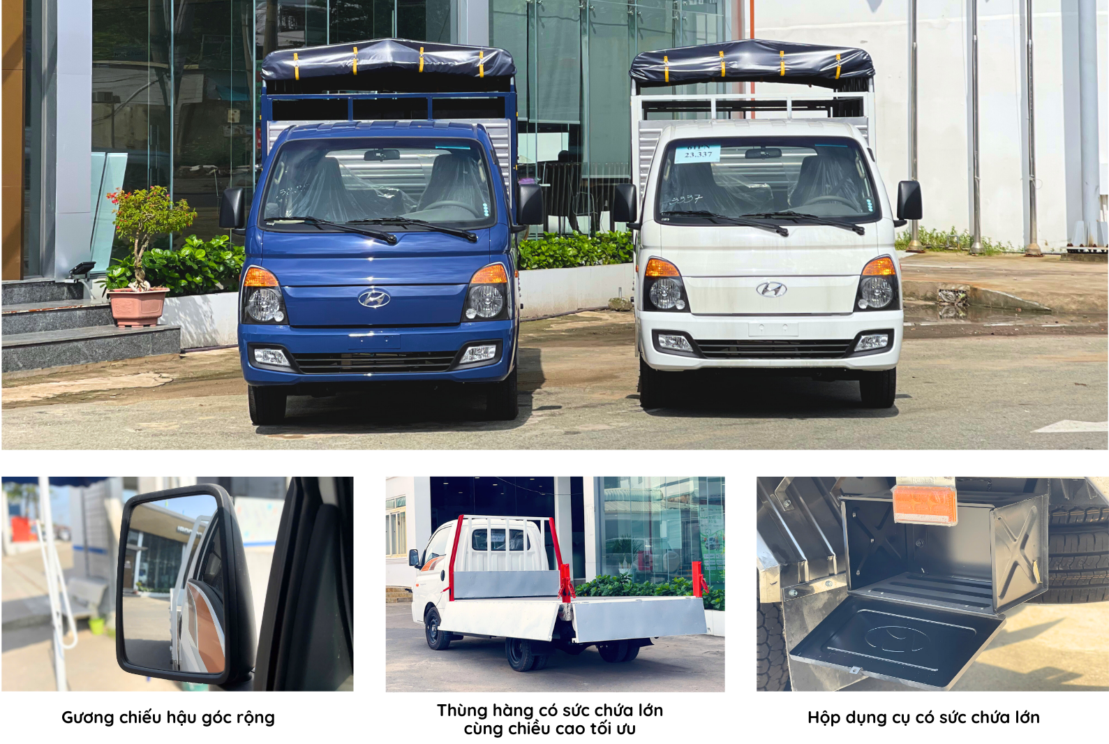 Ngoại thất New Porter H150 tại Hyundai Thiên Phát Đạt