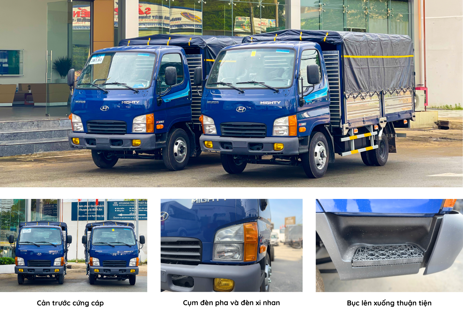 Ngoại thất Mighty N250 tại Hyundai Thiên Phát Đạt