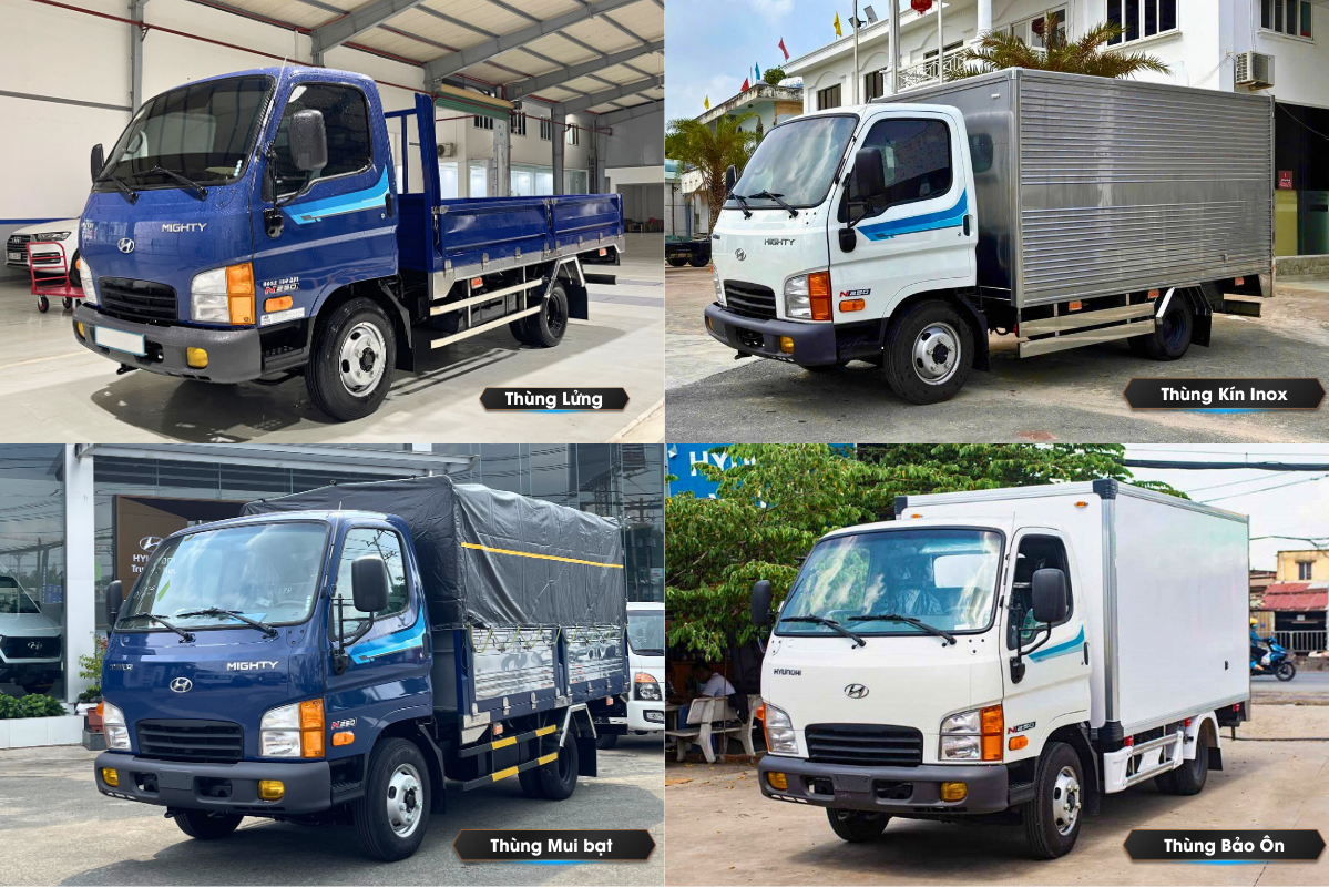 Mighty N250 và các loại thùng tại Hyundai Thiên Phát Đạt