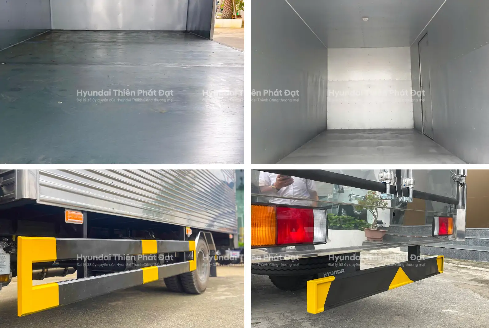 Quy cách thùng kín của Mighty W11S tại Hyundai Thiên Phát Đạt