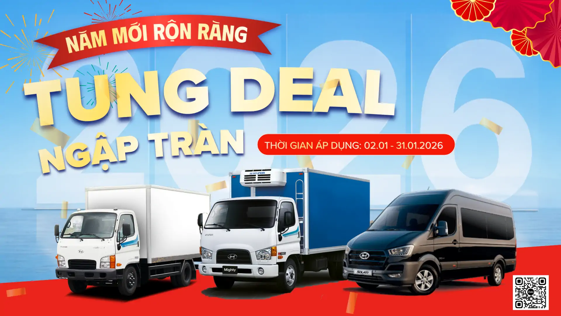 CHƯƠNG TRÌNH KHUYẾN MÃI THÁNG 01/2026 – SẮM XE NĂM MỚI – LỘC TỚI ĐẦY NHÀ