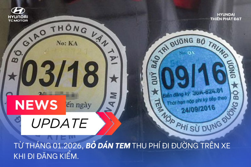 CHÍNH THỨC BỎ DÁN TEM THU PHÍ ĐI ĐƯỜNG KHI ĐĂNG KIỂM