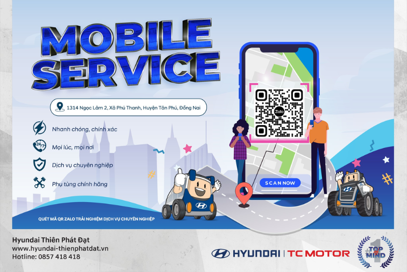 HYUNDAI THIÊN PHÁT ĐẠT TRIỂN KHAI CHƯƠNG TRÌNH SỬA CHỮA LƯU ĐỘNG (MOBILE SERVICE)
