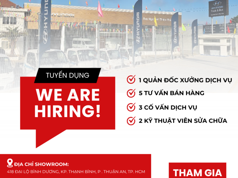 TUYỂN DỤNG THÁNG 6 – NHẬN VIỆC NGAY