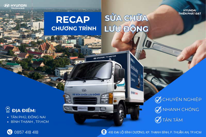 THÁNG 6 VÀ HÀNH TRÌNH SỬA CHỮA LƯU ĐỘNG CHUẨN HYUNDAI