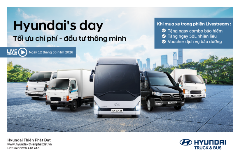 HYUNDAI’S DAY THÁNG 6 – TỐI ƯU CHI PHÍ – ĐẦU TƯ THÔNG MINH