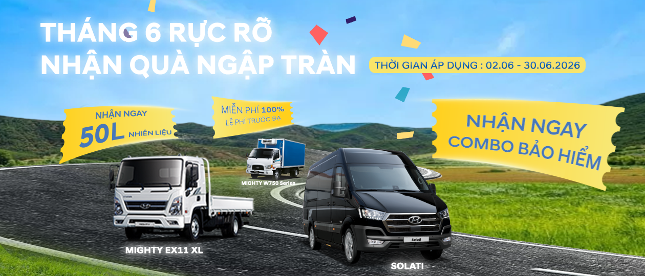 Chương trình khuyến mãi Tháng 6 tại Hyundai Thiên Phát Đạt