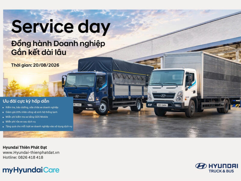 SERVICE DAY – NGÀY HỘI CHĂM SÓC XE DOANH NGHIỆP 20/08/2026