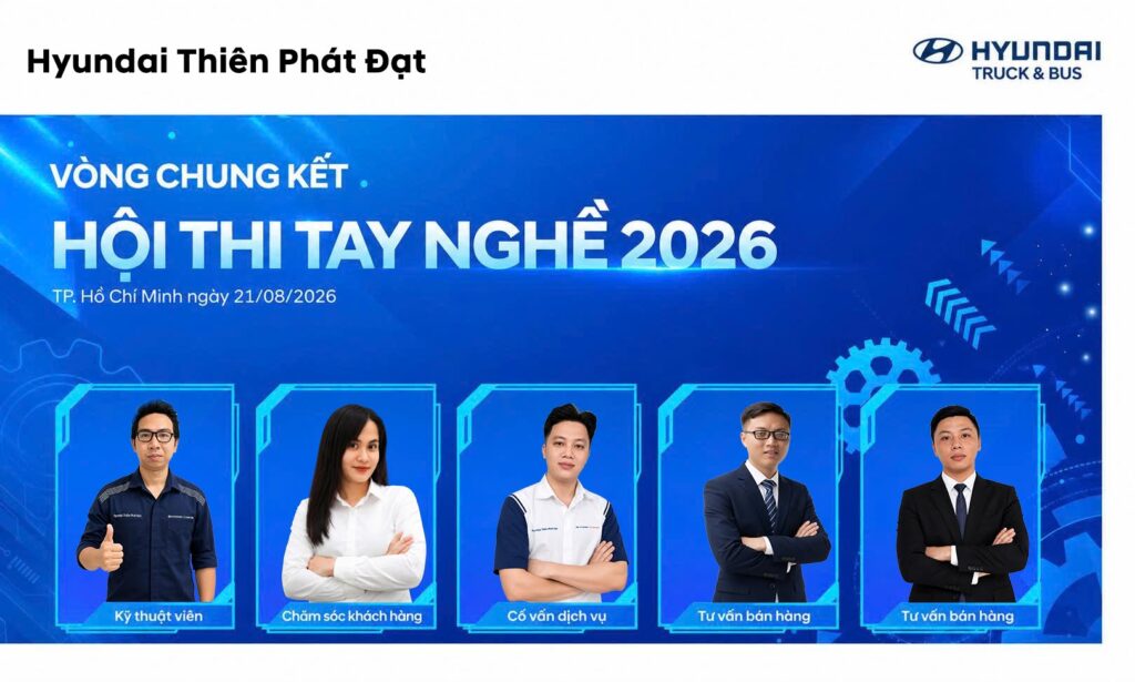 Đội ngũ nhân sự Hyundai Thiên Phát Đạt tham dự Hội thi Tay nghề 2026