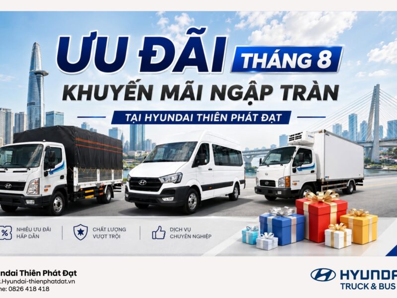 THÁNG 8 BỨT PHÁ – ƯU ĐÃI LỚN CÙNG HYUNDAI THIÊN PHÁT ĐẠT