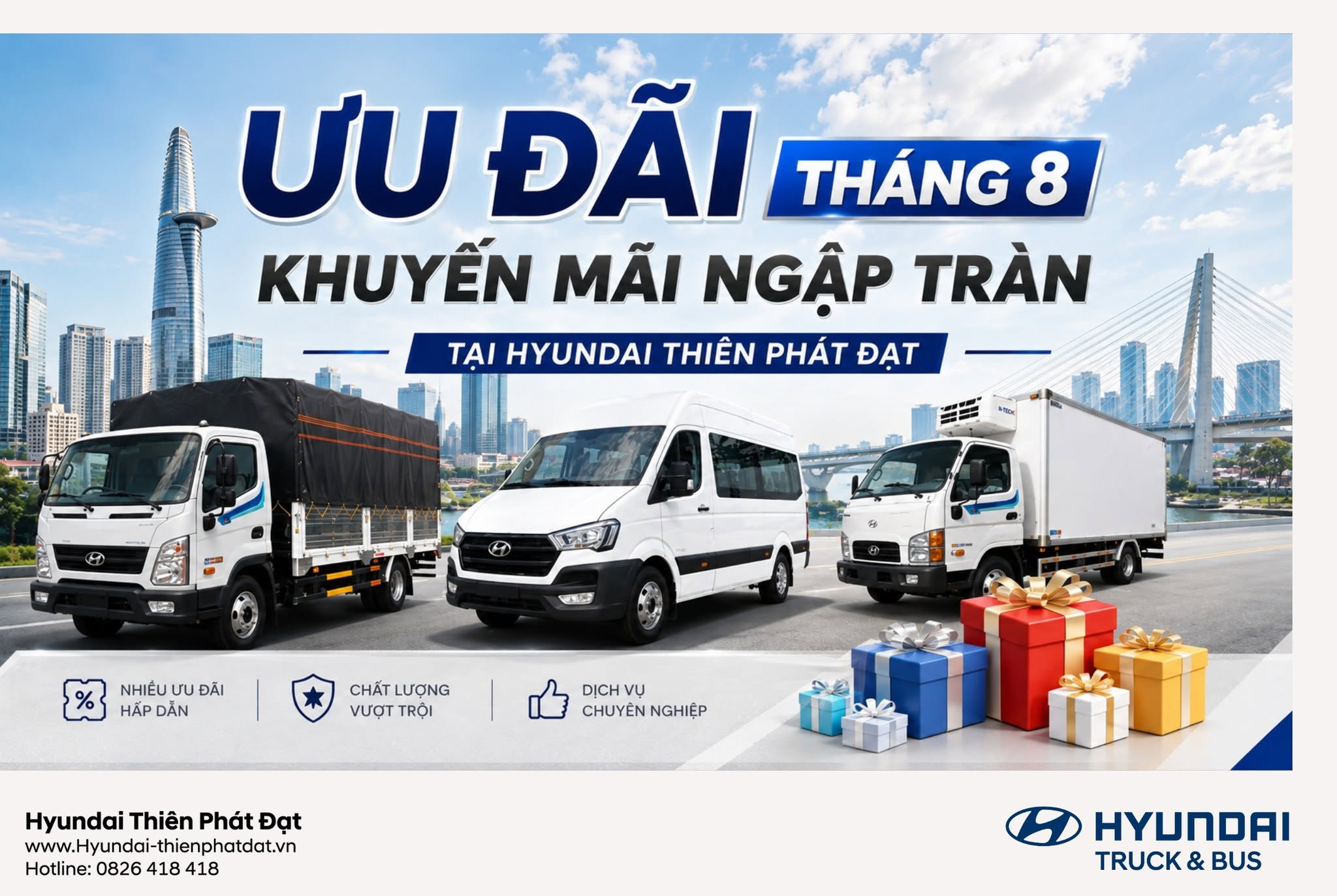 THÁNG 8 BỨT PHÁ – ƯU ĐÃI LỚN CÙNG HYUNDAI THIÊN PHÁT ĐẠT